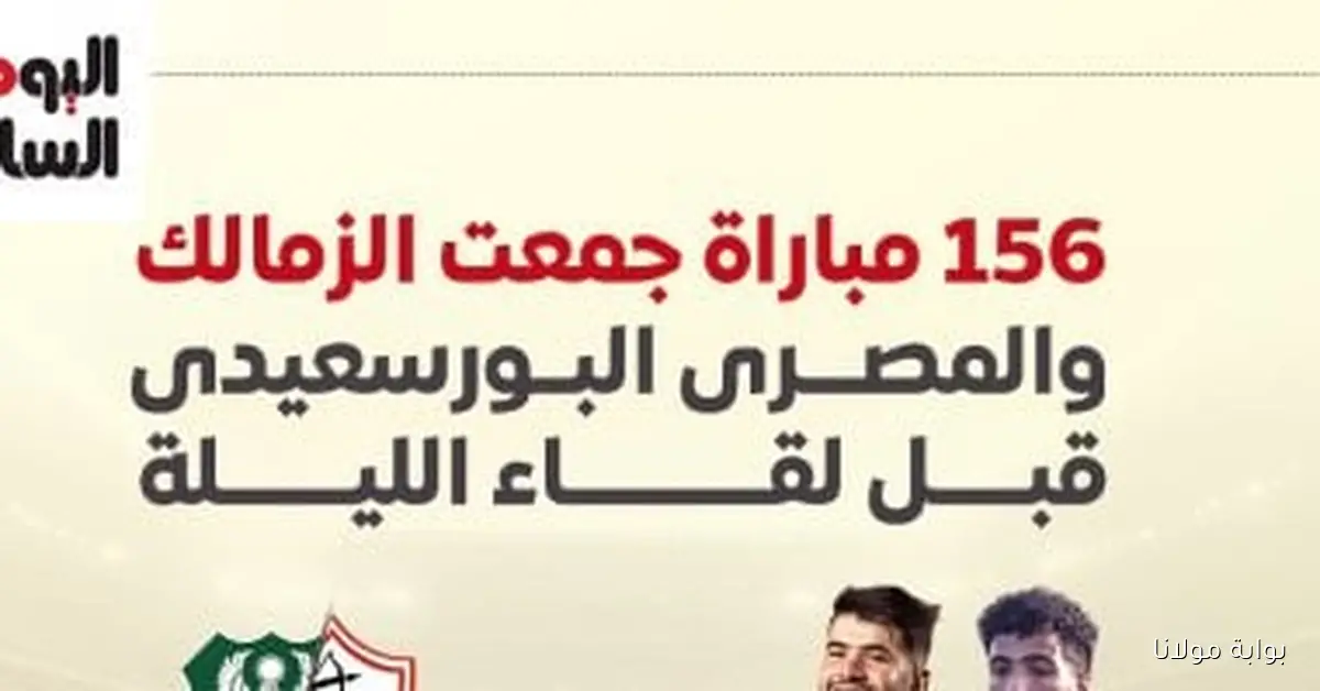 156 مباراة بين الزمالك والمصري البورسعيدي قبل مواجهة الليلة: إنفوجراف مميز