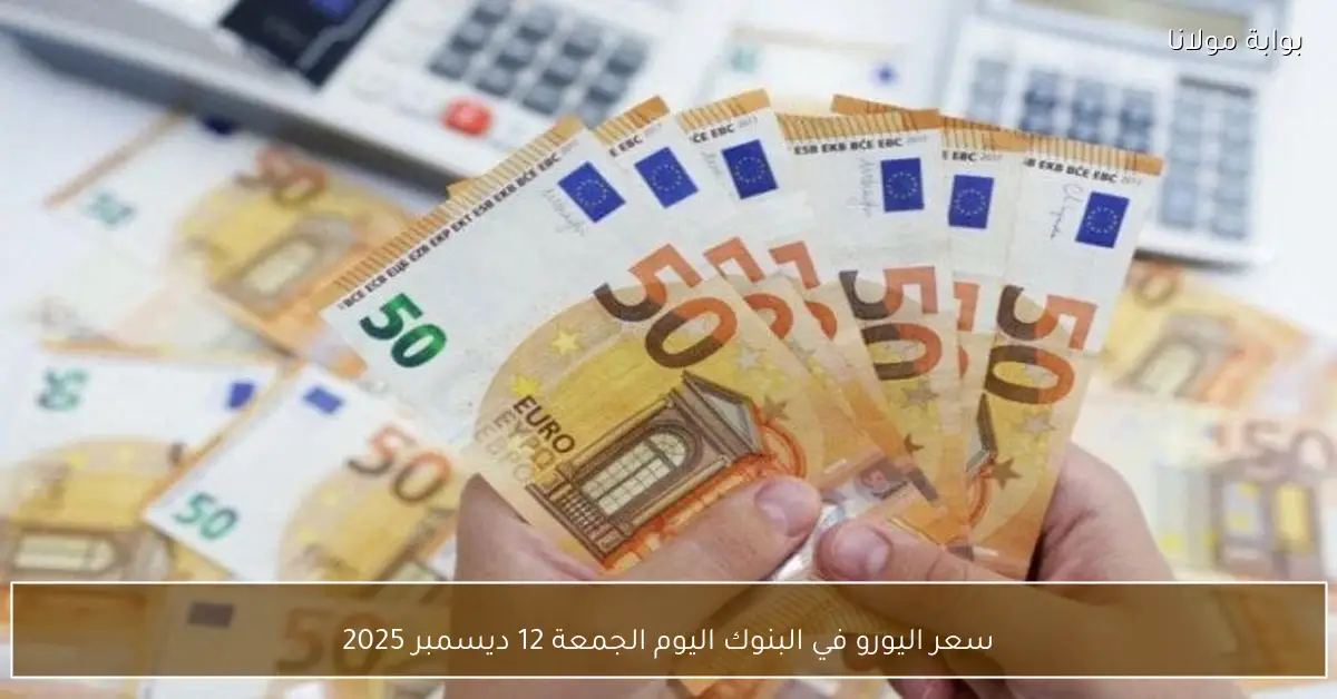 سعر اليورو في البنوك اليوم الجمعة 12 ديسمبر 2025