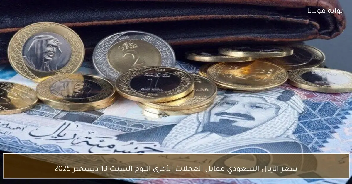 سعر الريال السعودي مقابل العملات الأخرى اليوم السبت 13 ديسمبر 2025