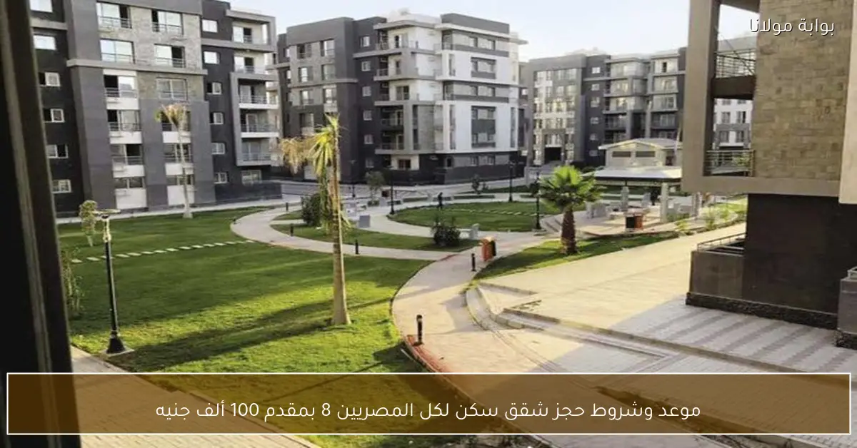 موعد وشروط حجز شقق سكن لكل المصريين 8 بمقدم 100 ألف جنيه
