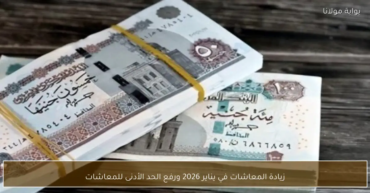 زيادة المعاشات في يناير 2026 ورفع الحد الأدنى للمعاشات