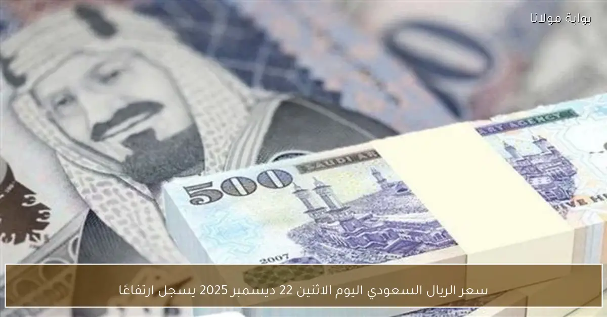 سعر الريال السعودي اليوم الاثنين 22 ديسمبر 2025 يسجل ارتفاعًا
