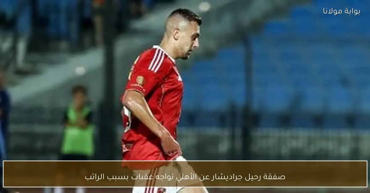صفقة رحيل جراديشار عن الأهلي تواجه عقبات بسبب الراتب