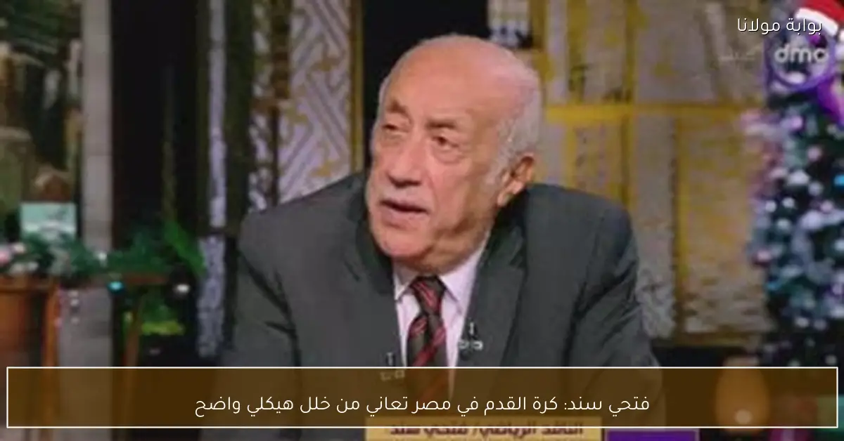 فتحي سند: كرة القدم في مصر تعاني من خلل هيكلي واضح
