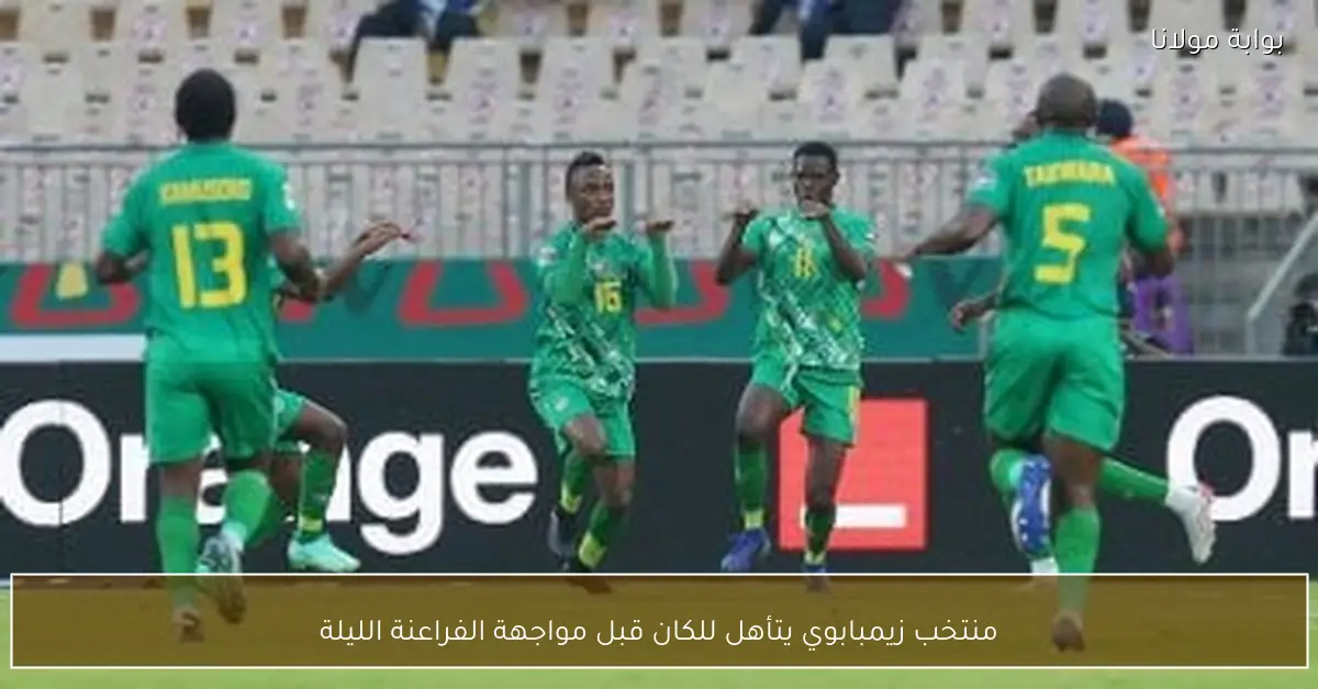 منتخب زيمبابوي يتأهل للكان قبل مواجهة الفراعنة الليلة