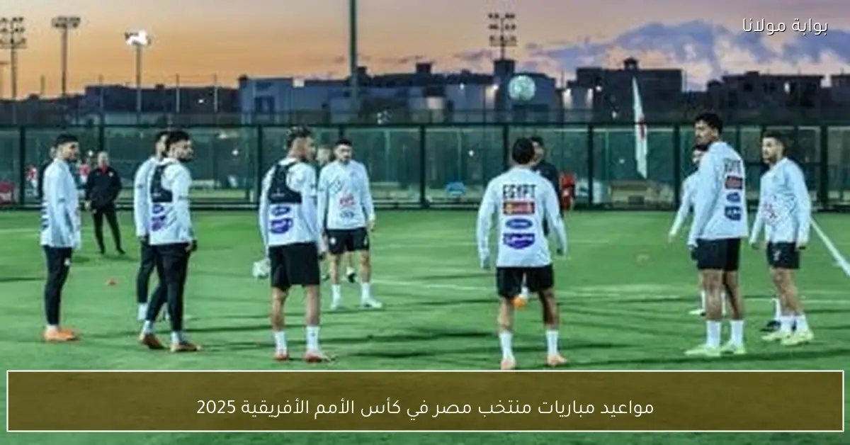 مواعيد مباريات منتخب مصر في كأس الأمم الأفريقية 2025