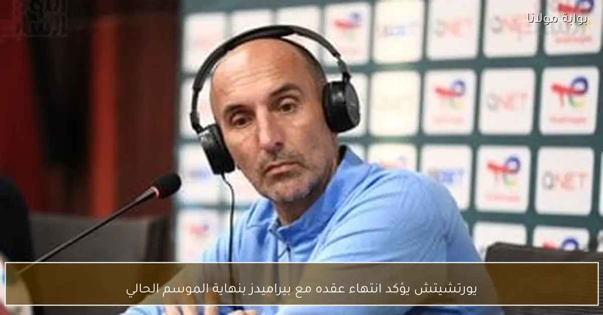 يورتشيتش يؤكد انتهاء عقده مع بيراميدز بنهاية الموسم الحالي